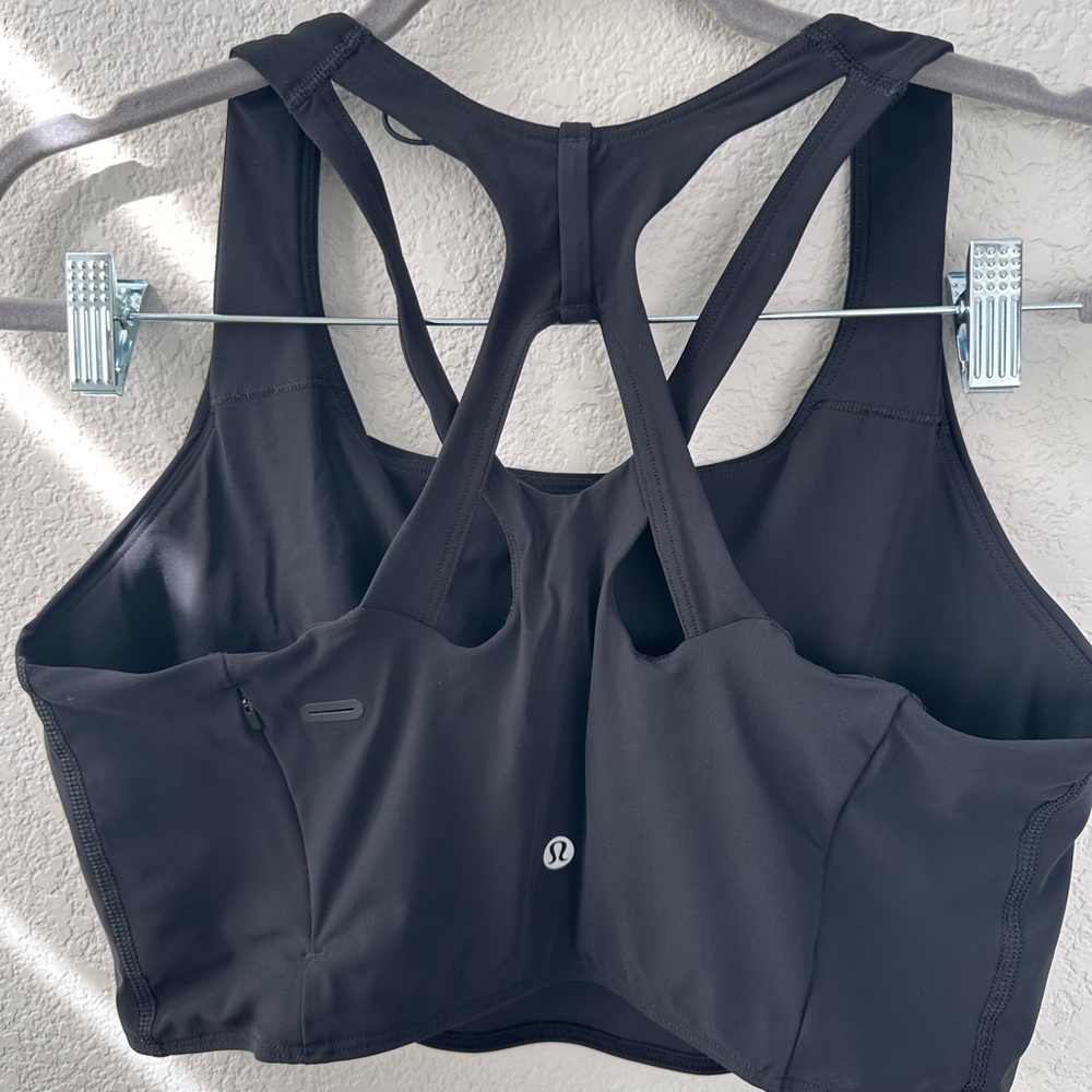 Lululemon Black Sports Bra with Criss-Cross Racerback